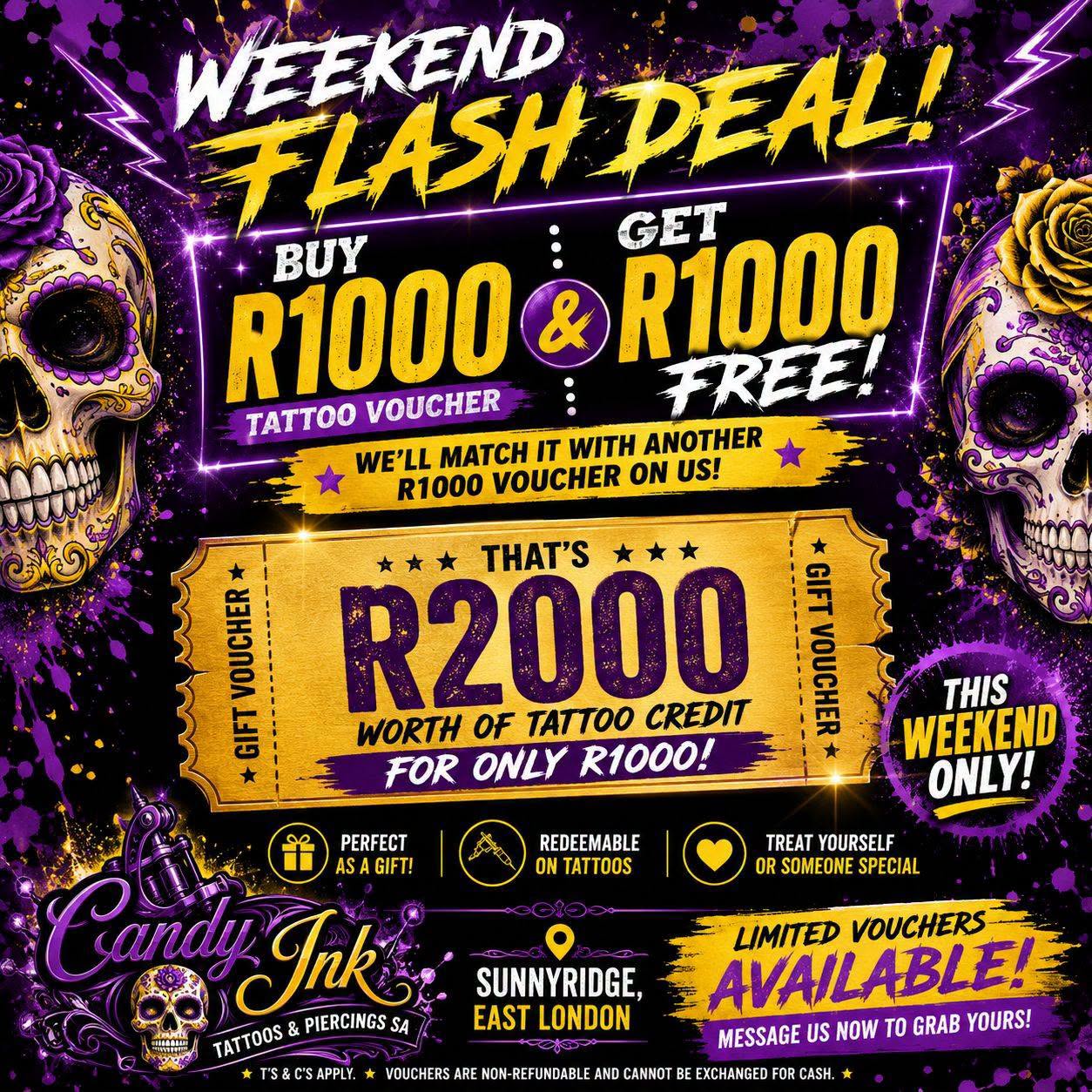 Buy R1000 get R1000 free voucher deal